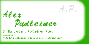 alex pudleiner business card